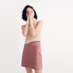Velveteen Uptown ZIp Skirt MUST GO